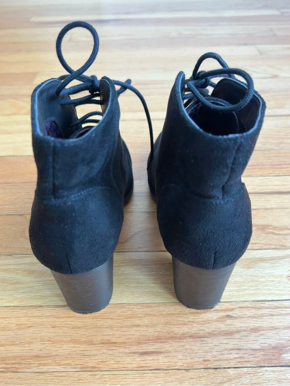 Madden Girl Black Suede Ankle Booties